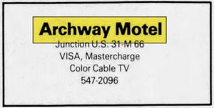 Archway Motel - Nov 1979 Ad